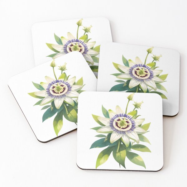Item preview, White Passiflora 'Amethyst' designed and sold by HOMETOWN86.