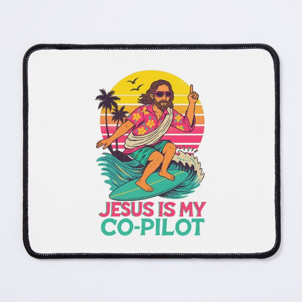 Item preview, Jesus is My Copilot – Satirical 80s Parody designed and sold by SanyaPozer.