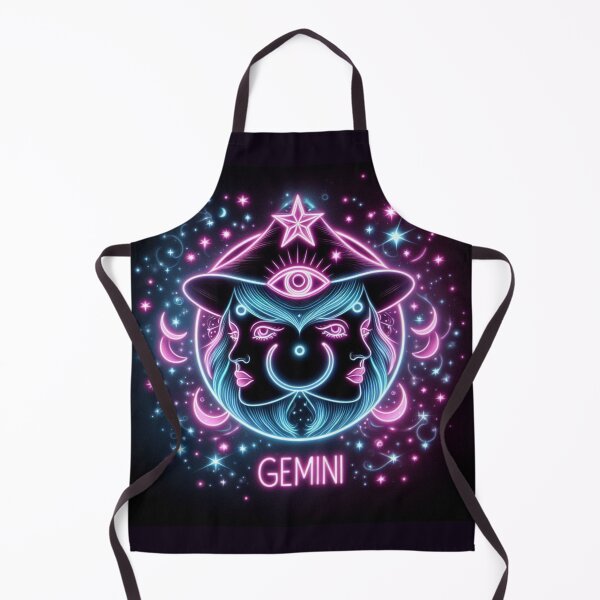 Item preview, Gemini Zodiac Art | Neon Witchy Gemini Twins designed and sold by Luna Zodiac.