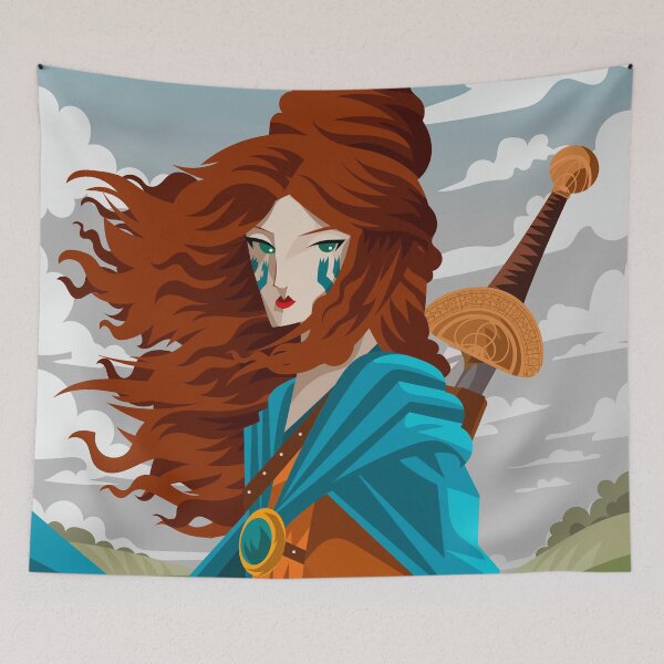 Item preview, Boudica british queen warrior designed and sold by matintheworld ( delcarmat ).