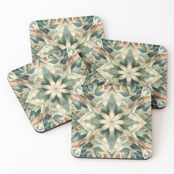 Item preview, Earth tone floral pattern designed and sold by Vibranta Studio.