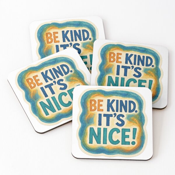 Item preview, Be Kind It's Nice – Hand-Painted Positive Quote Sticker designed and sold by ReallyArts90.