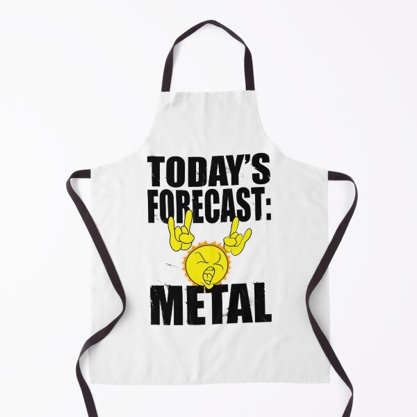 Item preview, Today's forecast is metal (black text) designed and sold by LostintheLines.