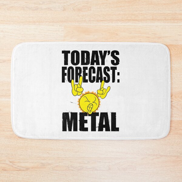 Item preview, Today's forecast is metal (black text) designed and sold by LostintheLines.