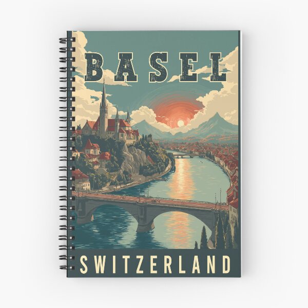 Item preview, Explore Art and River City Basel in Switzerland - Travel Art designed and sold by turtlestart.