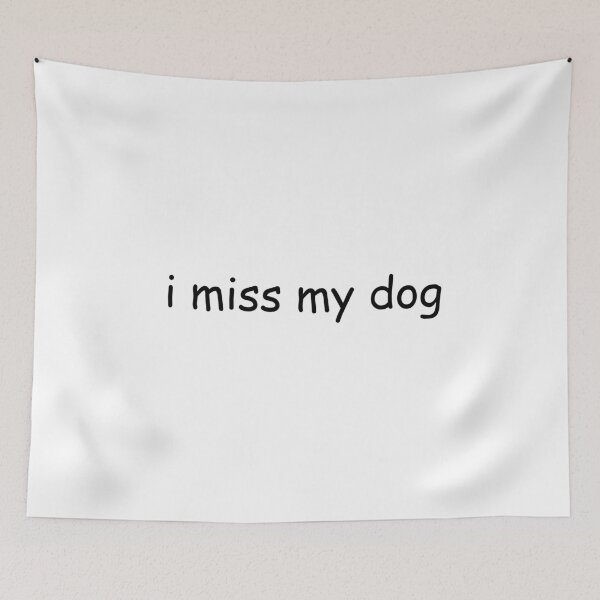 Item preview, I Miss My Dog Sad Puppy Sticker designed and sold by stylishsketcher.