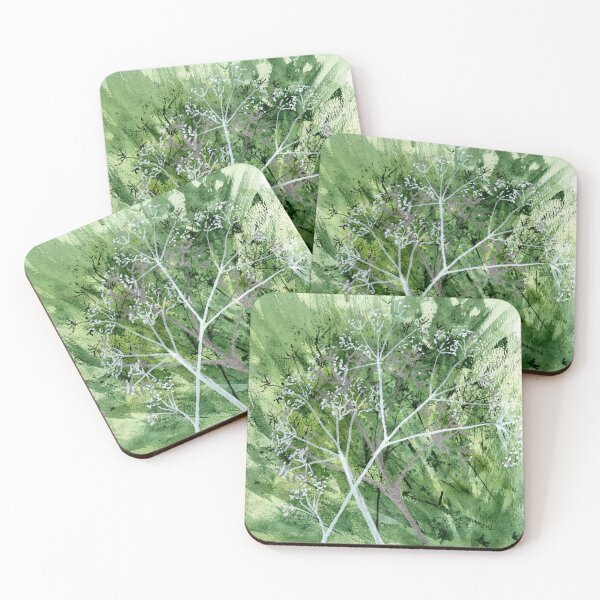 Item preview, Loose Botanical Art of Cow Parsley designed and sold by LymphomaLass.