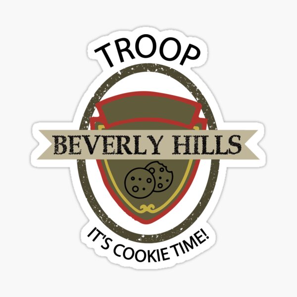 "Troop Beverly Hills" Sticker by kalongraphics | Redbubble