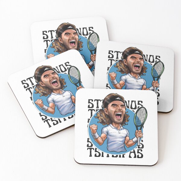 Item preview, Caricature Free hand drawing resembling Stefanos Tsitsipas designed and sold by JeloArt.