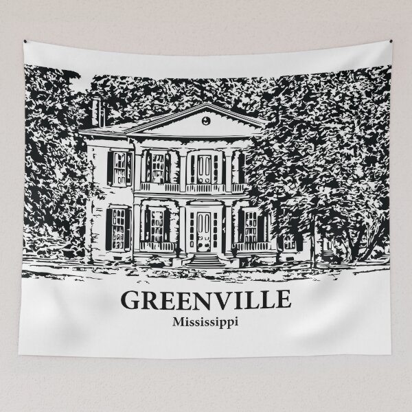 Item preview, Greenville - Mississippi designed and sold by Lakeric Cityscapes.