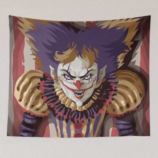 Item preview, evil clown in circus designed and sold by matintheworld ( delcarmat ).