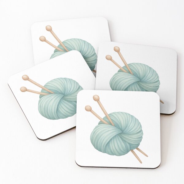 Item preview,  Yarn and Knitting Needles Illustration for Yarn Lovers designed and sold by Stitch & Thread Studio.
