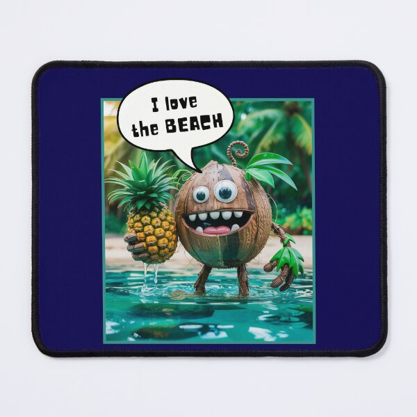 Item preview, I Love the Beach Coconut designed and sold by RWCarpenter.