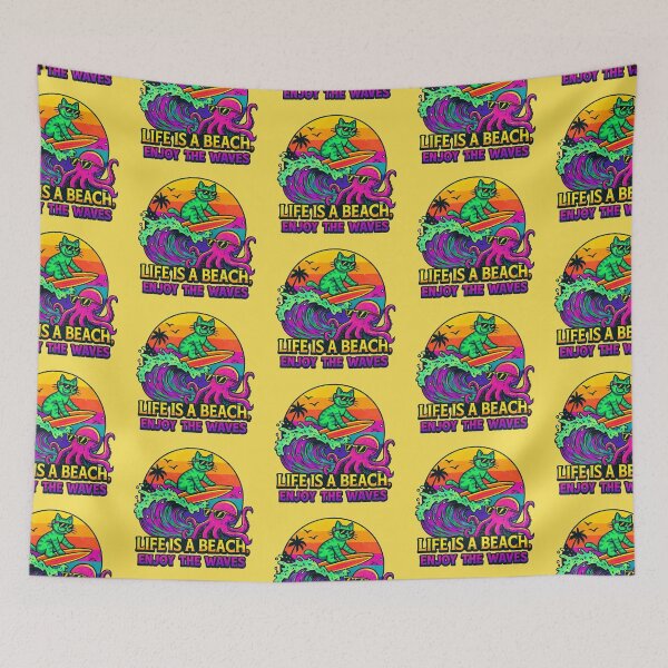 Item preview, Cat surfing the summer waves  designed and sold by Rislam.