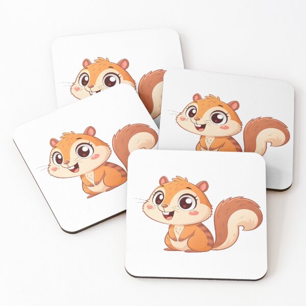 Item preview, Sticker template Cute cartoon chipmunk face kawaii designed and sold by elkuni.