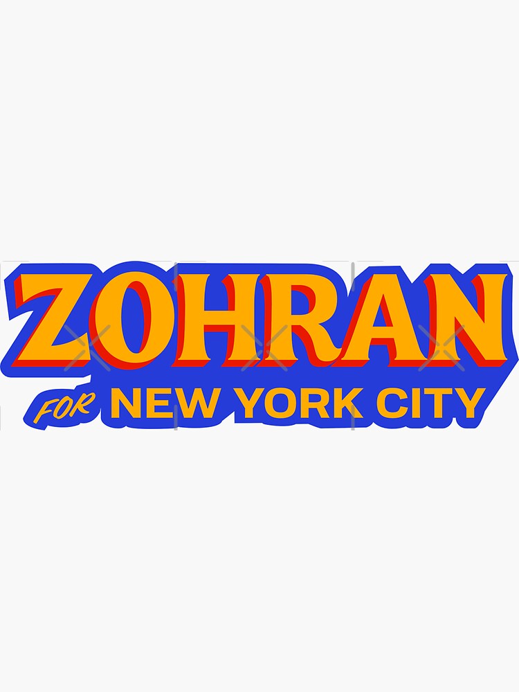 Thumbnail 3 of 3, Sticker, Zohran for New York City Sticker designed and sold by EthosWear.