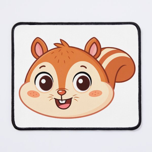 Item preview, Sticker template Cute cartoon chipmunk face kawaii designed and sold by elkuni.
