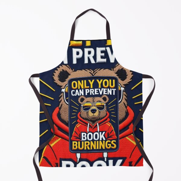 Item preview, Only You Can Prevent Book Burnings Cool Bear Patch Unique Embroidered Design designed and sold by ArtDesignTp.