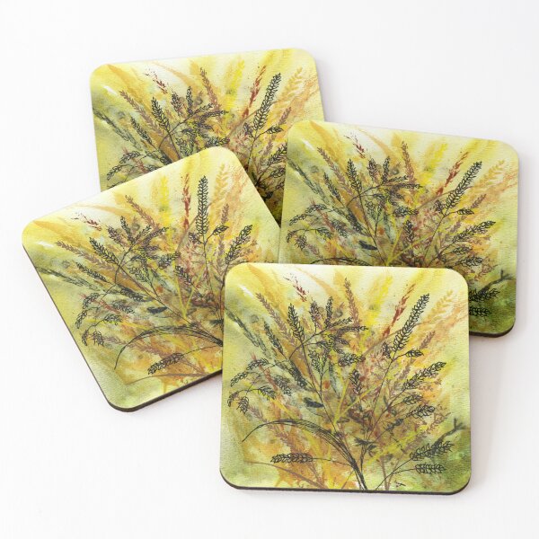 Item preview, Loose Botanical Art of Wild Grasses designed and sold by LymphomaLass.