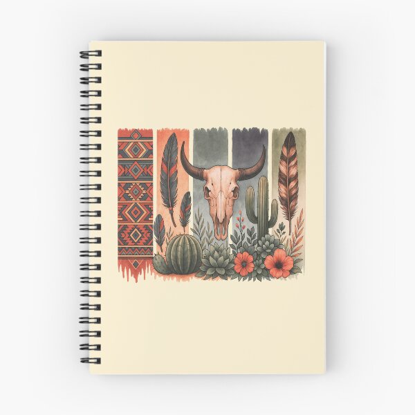 Item preview, Desert cactus, Native Americans, cow Skull and succulents plant, texan catus and flowers designed and sold by Collagedream.