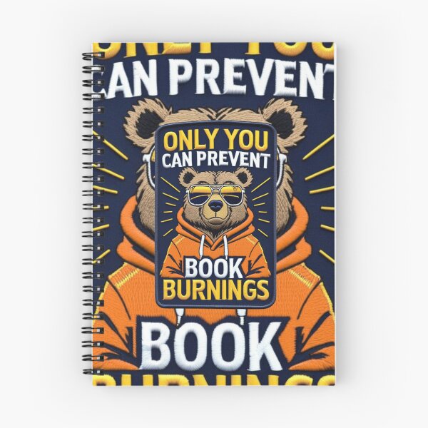 Artikelvorschau, Nur Sie können Buchverbrennungen verhindern. Cooler Bären-Aufnäher. Einzigartiges gesticktes Design. entworfen und verkauft von ArtDesignTp.