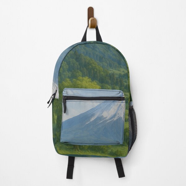 Item preview, Verdant Valley Beneath the Snow-Capped Mountain designed and sold by TheWonkyEaselCo.