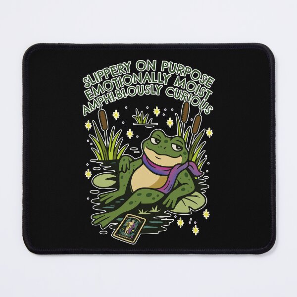 Item preview, Frog Familiar: Slippery, Moist & Amphi-bi-ous designed and sold by Happy Puppy Print On Demand.