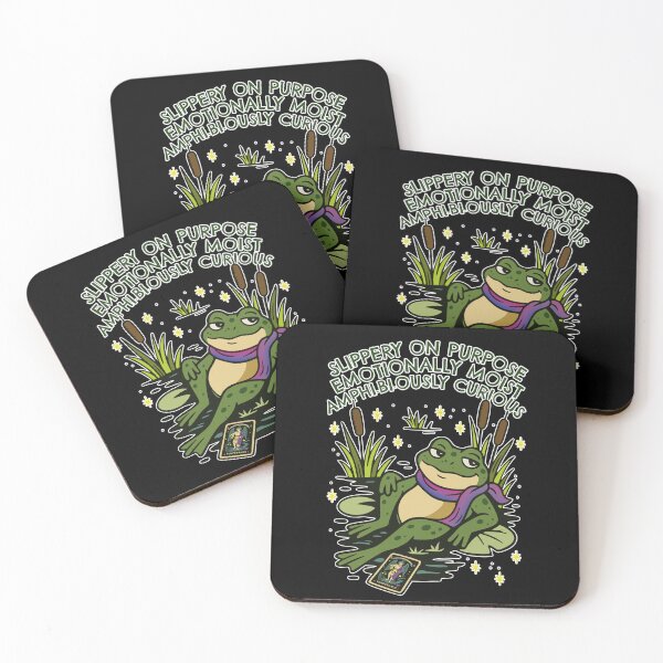 Item preview, Frog Familiar: Slippery, Moist & Amphi-bi-ous designed and sold by Happy Puppy Print On Demand.