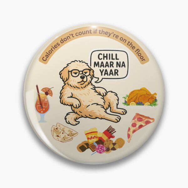 Item preview, fluffy, lazy dog lounging effortlessly with an attitude designed and sold by Harshita-12.