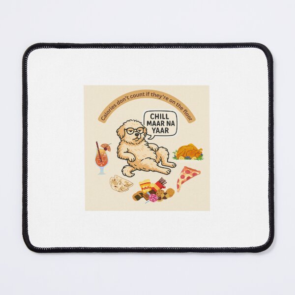 Item preview, fluffy, lazy dog lounging effortlessly with an attitude designed and sold by Harshita-12.