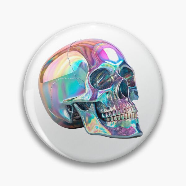 Item preview, iridescent crystal skull art beauty designed and sold by elkuni.