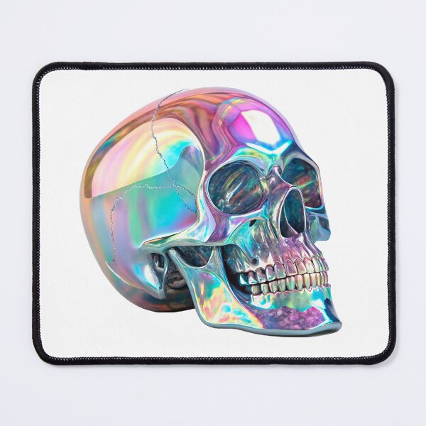 Item preview, iridescent crystal skull art beauty designed and sold by elkuni.