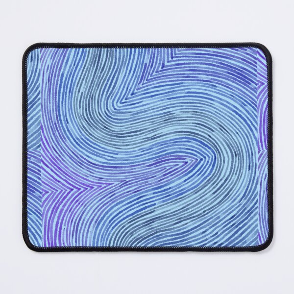 Item preview, Zentangle Blue Wavey Lines designed and sold by BethyPig.