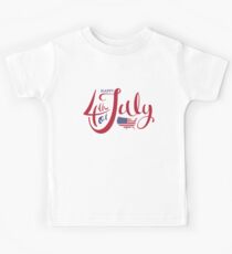 4th of July Celebration Gifts - "Happy 4th of July" Kids Tee