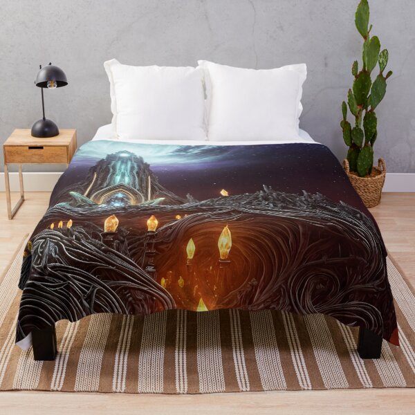 Item preview, Fantasy Tower in a Mystical Landscape designed and sold by Ink Art Design.