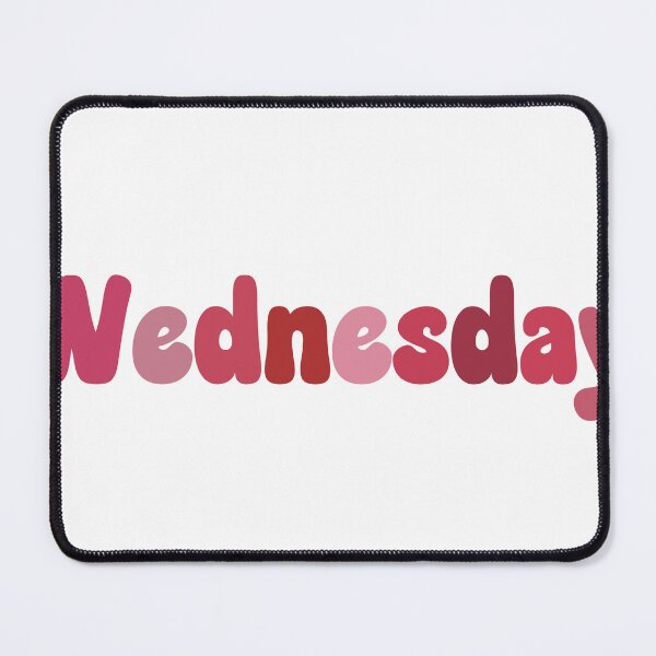 Item preview, Wednesday Calendar Pink Bubble Font designed and sold by cherry-snail.