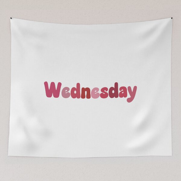 Item preview, Wednesday Calendar Pink Bubble Font designed and sold by cherry-snail.