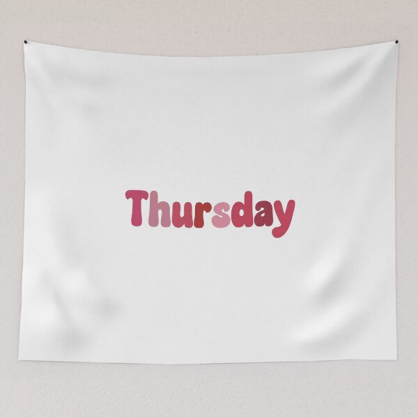 Item preview, Thursday Calendar Pink Bubble Font Sticker designed and sold by cherry-snail.