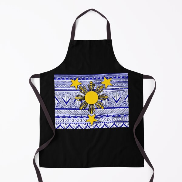 Item preview, Blue Tribal Pattern with Filipino Sun and Stars designed and sold by Steeb757.