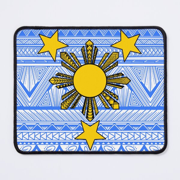 Item preview, Light Blue Tribal Pattern with Filipino Sun and Stars designed and sold by Steeb757.