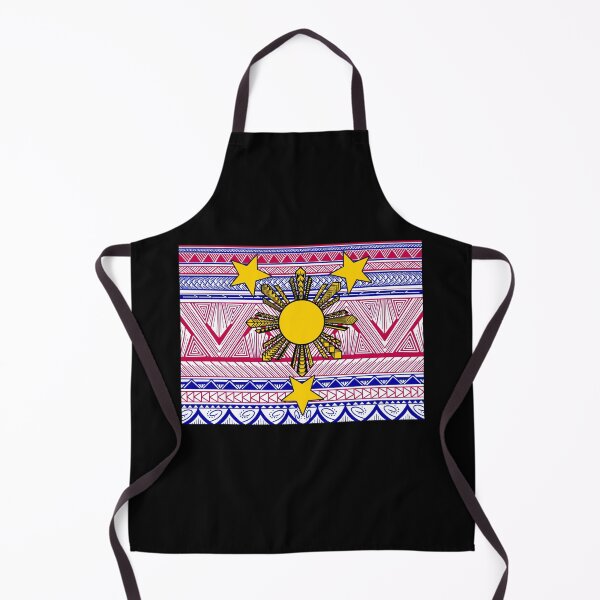 Item preview, Red and Blue Tribal Pattern with Filipino Sun and Stars designed and sold by Steeb757.