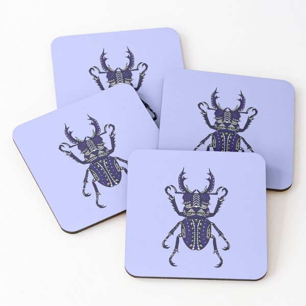 Item preview, Blue Tribal Stag Beetle designed and sold by Steeb757.