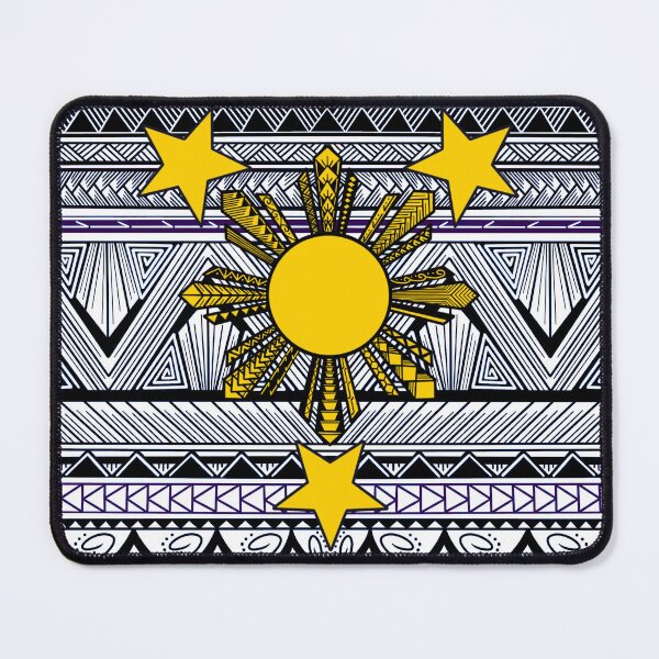 Item preview, Black Tribal Pattern with Filipino Sun and Stars designed and sold by Steeb757.