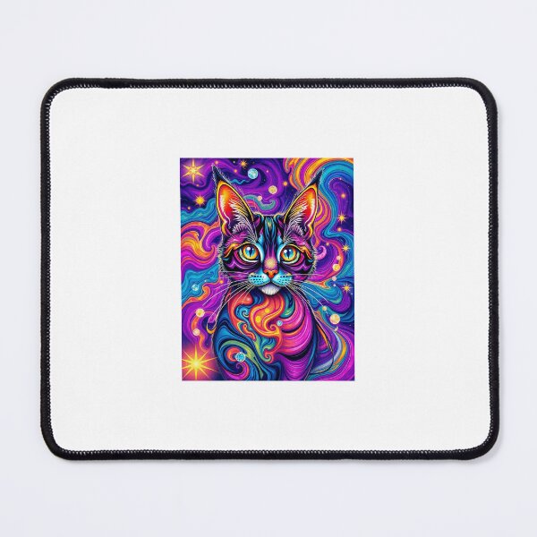 Item preview, Psychedelic Cosmic Cat – Psychedelic Galactic Cat designed and sold by Animalizados.