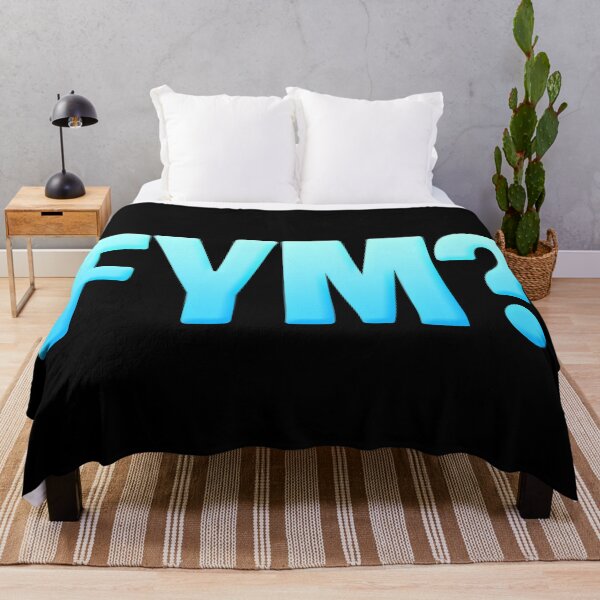 Item preview, FYM? F#cK You Mean? in Aqua Blue designed and sold by Memes N Lore .