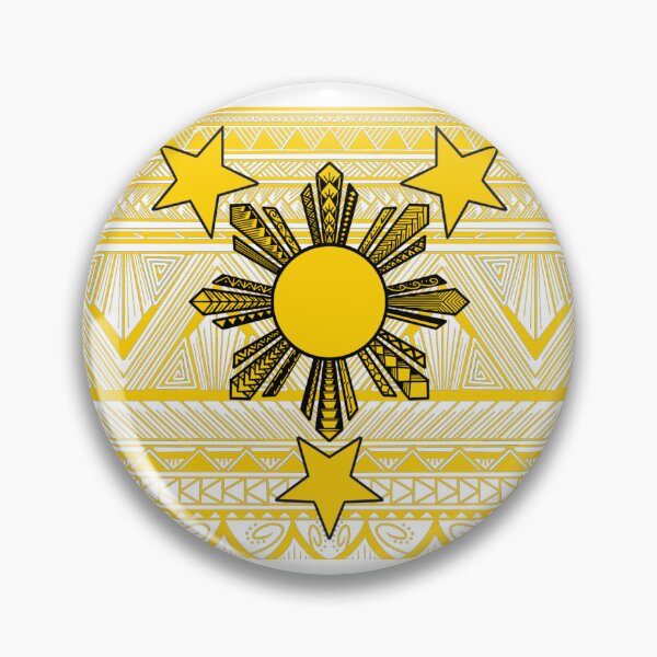 Item preview, Yellow Tribal Pattern with Filipino Sun and Stars designed and sold by Steeb757.