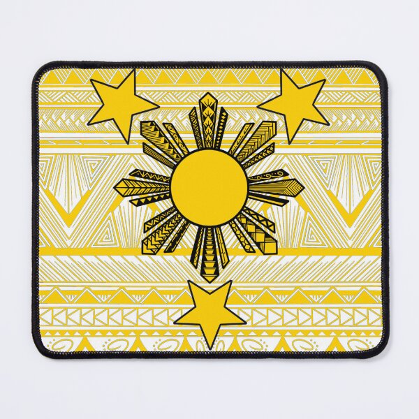 Item preview, Yellow Tribal Pattern with Filipino Sun and Stars designed and sold by Steeb757.