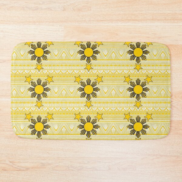 Item preview, Yellow Tribal Pattern with Filipino Sun and Stars designed and sold by Steeb757.