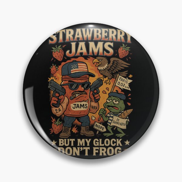 Item preview, “Strawberry Jams but my Glock don't frog” designed and sold by Bertoni-Lee.