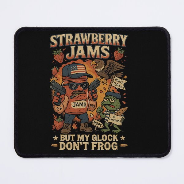 Item preview, “Strawberry Jams but my Glock don't frog” designed and sold by Bertoni-Lee.